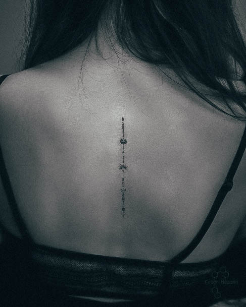 Fine Line Womens Tattoo Ideas