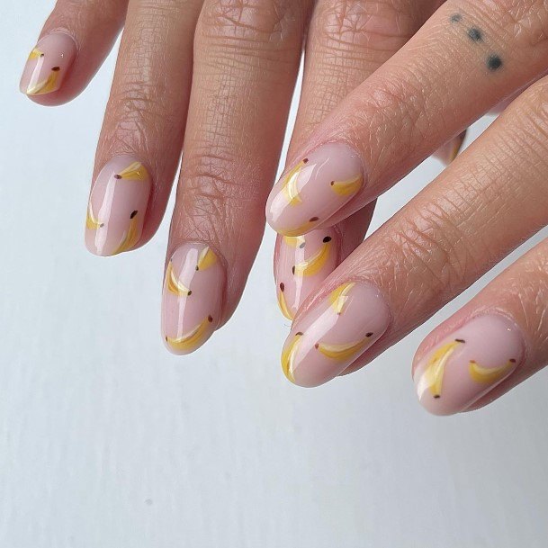 Fingernail Art Banana Nail Designs For Girls