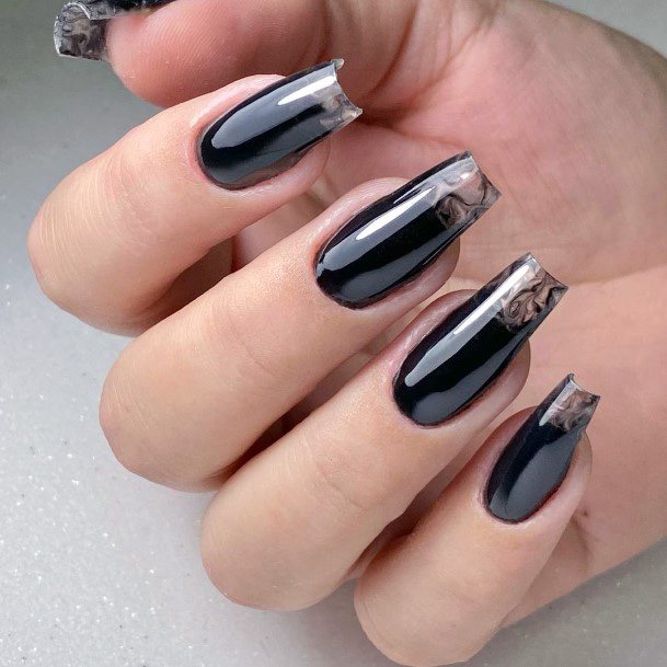 Fingernail Art Black Dress Nail Designs For Girls