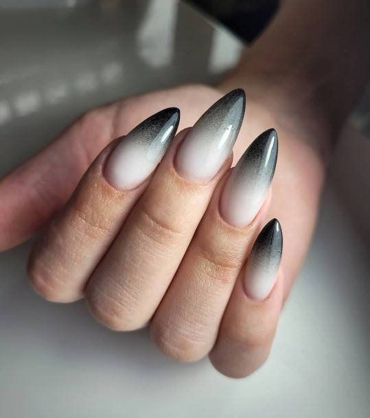 Fingernail Art Black Ombre Nail Designs For Girls