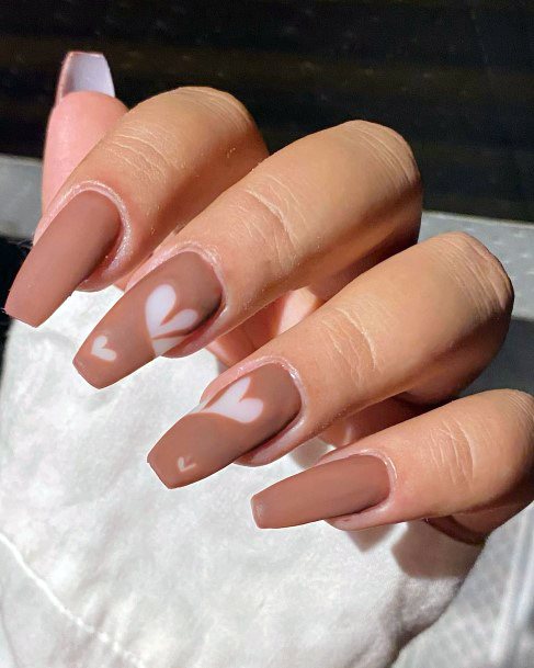 Fingernail Art Brown Dress Nail Designs For Girls