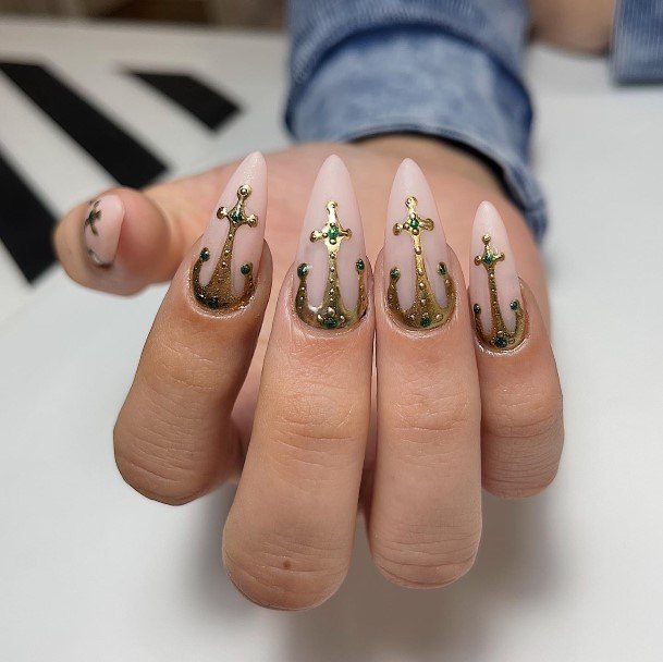 Fingernail Art Crown Nail Designs For Girls