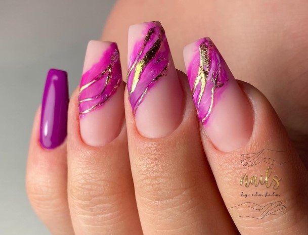 Fingernail Art Fuchsia Nail Designs For Girls