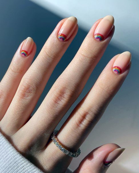 Fingernail Art Half Moon Nail Designs For Girls