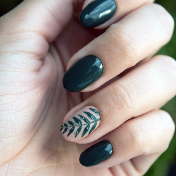 Fingernail Art Hunter Green Nail Designs For Girls