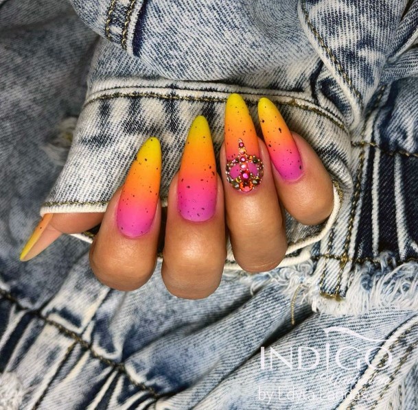 Fingernail Art Long Pink Nail Designs For Girls