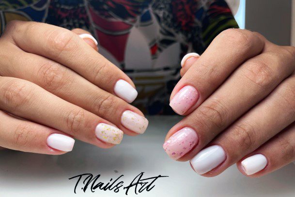 Fingernail Art Milky White Nail Designs For Girls