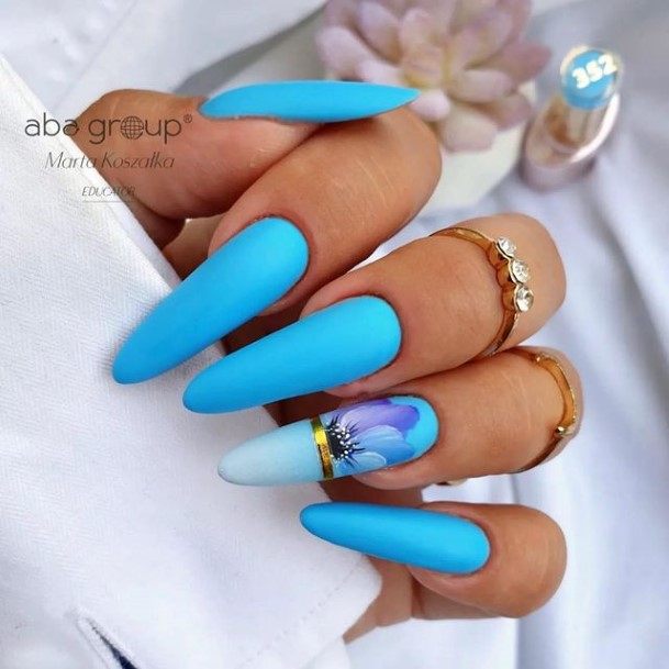 Fingernail Art Pale Blue Nail Designs For Girls