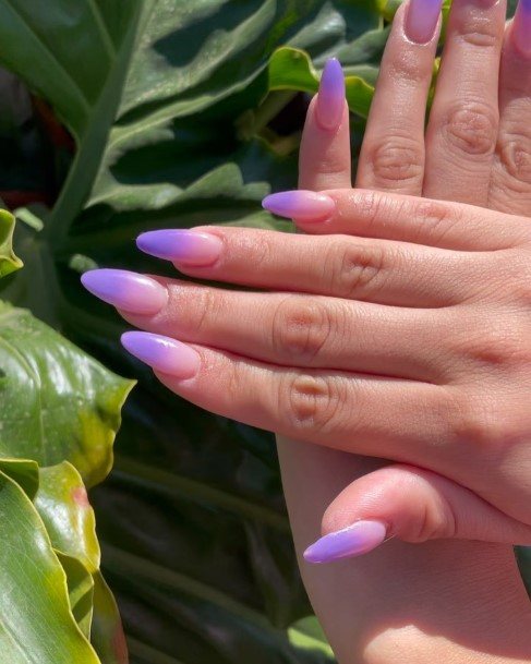 Fingernail Art Purple Ombre Nail Designs For Girls