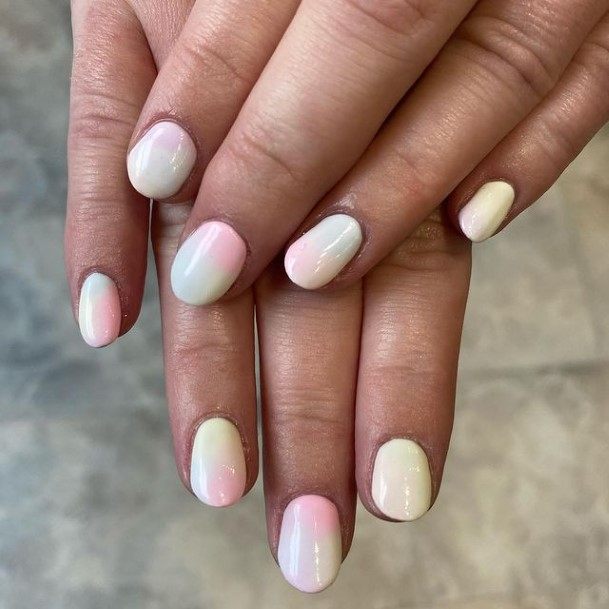 Fingernail Art Short Pink And White Nail Designs For Girls