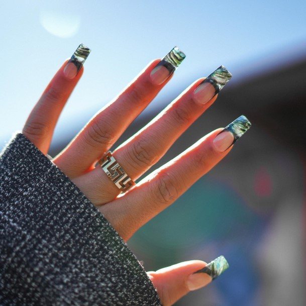 Fingernail Art Stained Glass Nail Designs For Girls