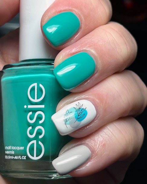 Fingernail Art Teal Turquoise Dress Nail Designs For Girls