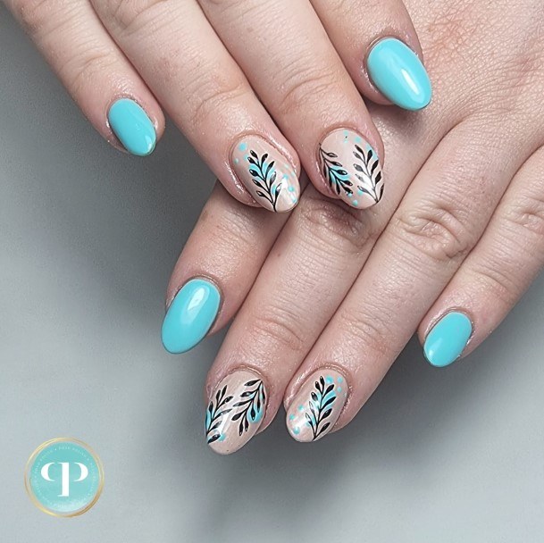 Fingernail Art Turquoise Ombre Nail Designs For Girls