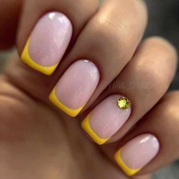 Fingernail Art Yellow Square Nail Designs For Girls