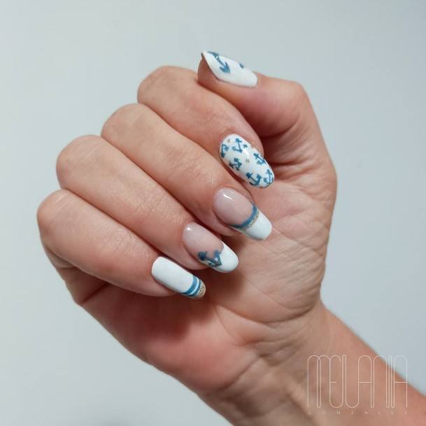 Fingernails Anchor Nail Designs For Women