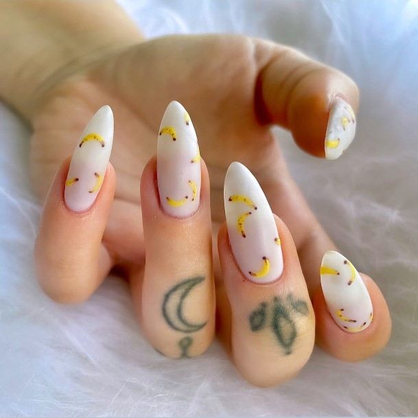 Fingernails Banana Nail Designs For Women