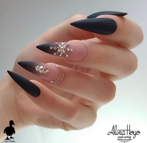 Fingernails Black Ombre Nail Designs For Women