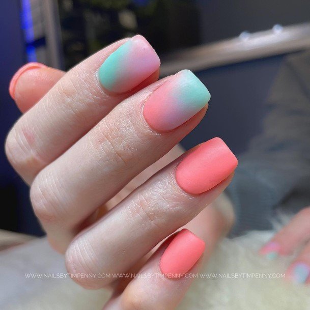 Fingernails Blue Summer Nail Designs For Women