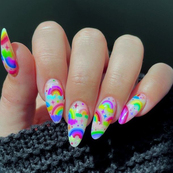 Fingernails Bright Summer Nail Designs For Women