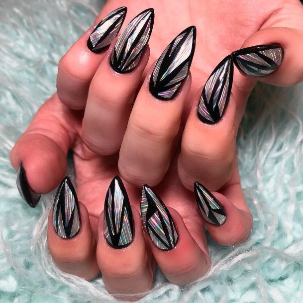 Fingernails Broken Shattered Glass Nail Designs For Women