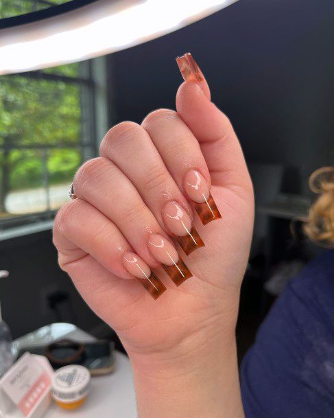 Fingernails Brown Dress Nail Designs For Women