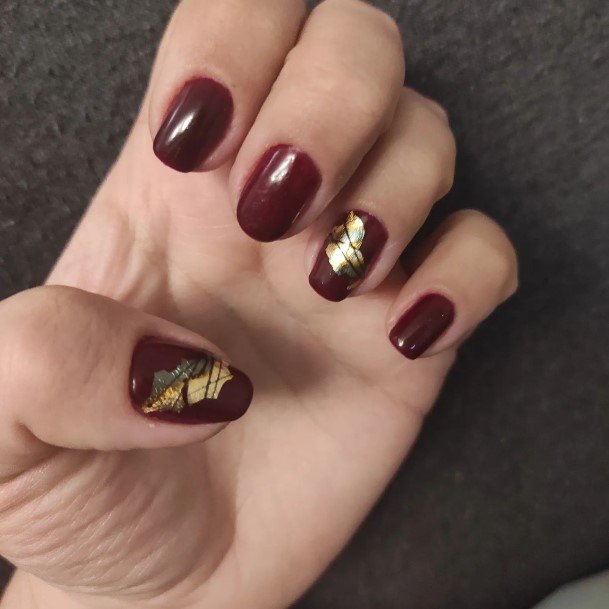 Fingernails Burgundy Nail Designs For Women