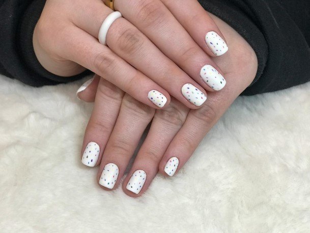 Fingernails Confetti Nail Designs For Women