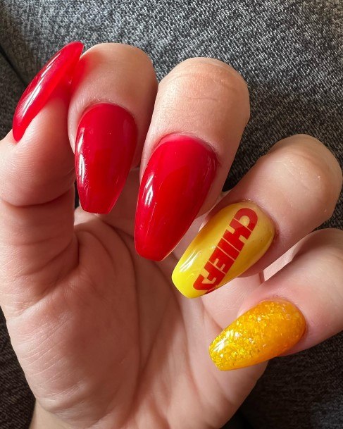 Fingernails Football Nail Designs For Women