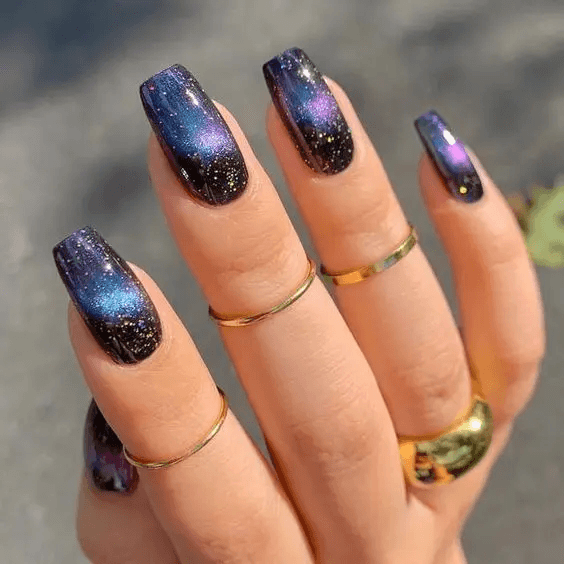 Fingernails Galaxy Nail Designs For Women