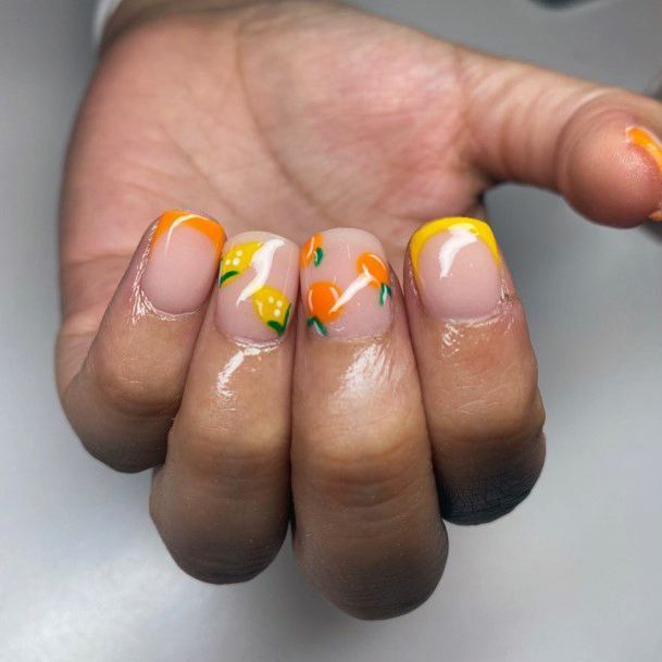 Fingernails Lemon Nail Designs For Women