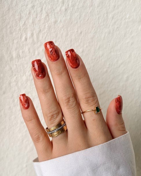 Fingernails Marble Nail Designs For Women