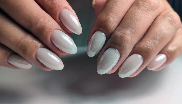 Fingernails Milky White Nail Designs For Women