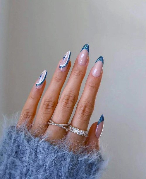 Fingernails Navy Blue Dress Nail Designs For Women
