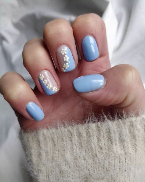 Fingernails Pale Blue Nail Designs For Women