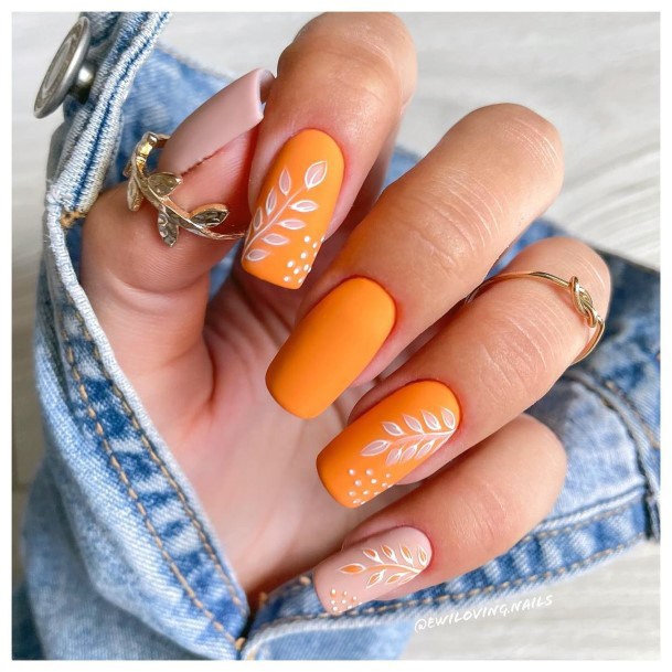 Fingernails Pink And Orange Nail Designs For Women