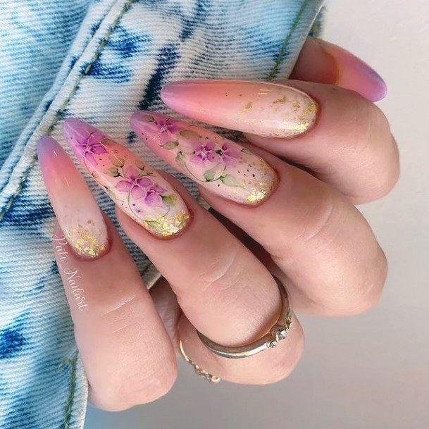 Fingernails Pink Summer Nail Designs For Women