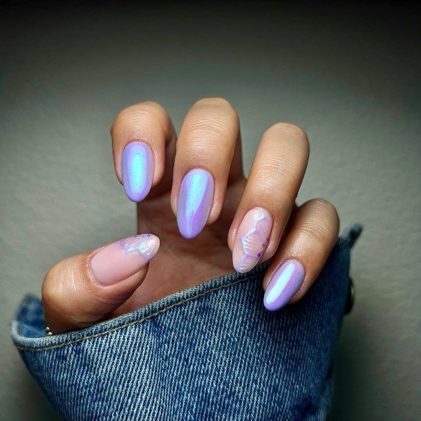 Fingernails Purple Summer Nail Designs For Women