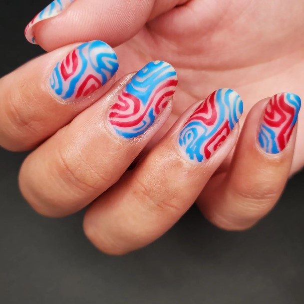 Fingernails Red White And Blue Nail Designs For Women
