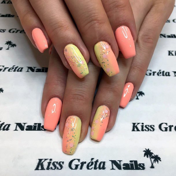 Fingernails Salmon Nail Designs For Women