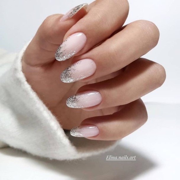 Fingernails Silver Ombre Nail Designs For Women