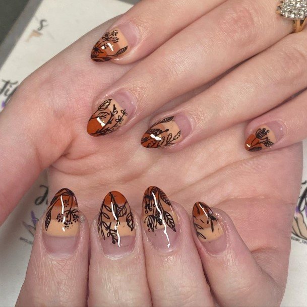 Fingernails Thanksgiving Nail Designs For Women