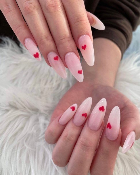 Fingernails Translucent Pink Nail Designs For Women