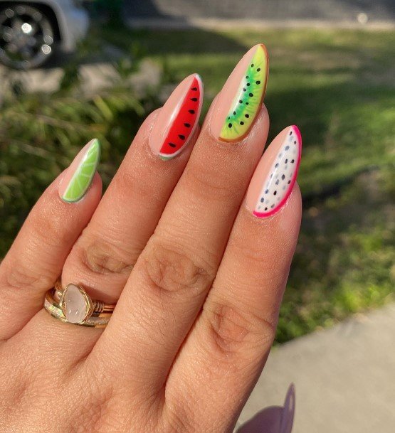 Fingernails Watermelon Nail Designs For Women