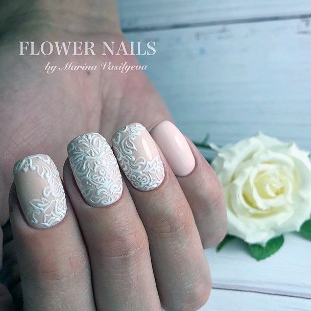 Fingernails White Dress Nail Designs For Women