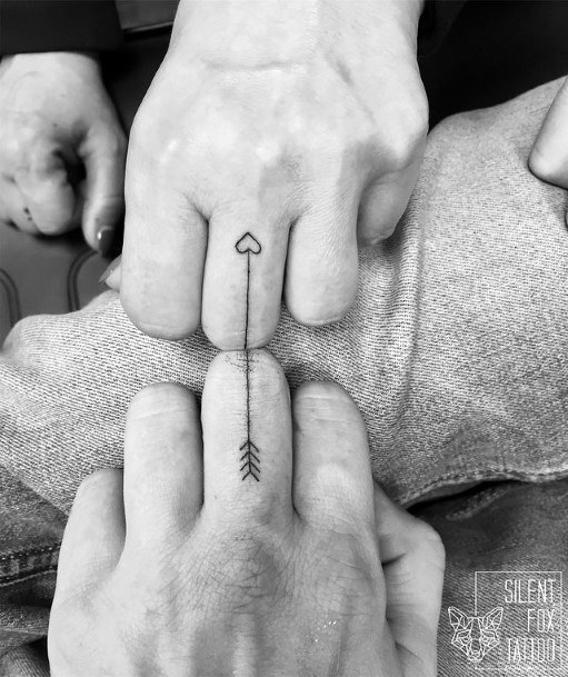 Fingers Arrow To Love Tattoo