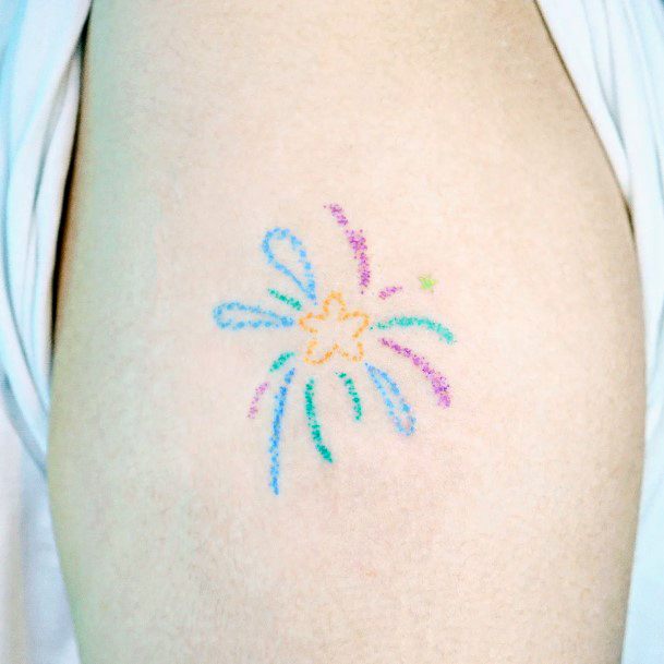 Fireworks Tattoos For Girls