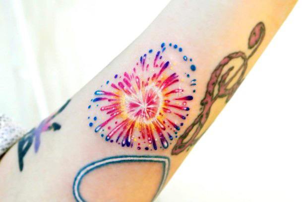 Fireworks Womens Feminine Fireworks Tattoos