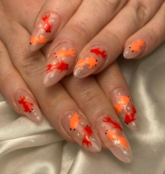 Fish Nails Feminine Ideas