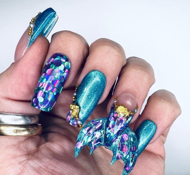 Fish Womens Nail Designs