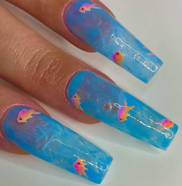 Fishic Womens Fish Nail Designs